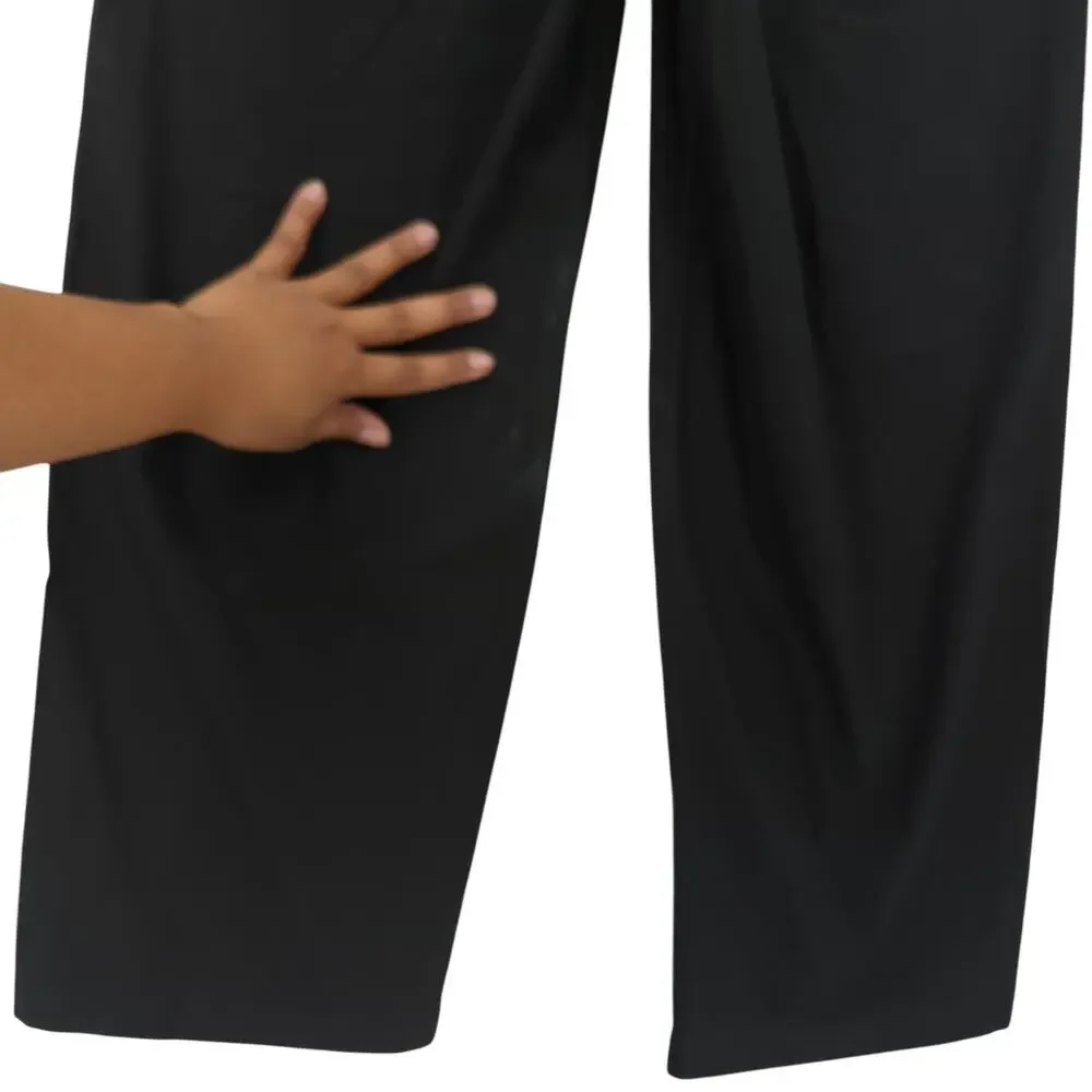 Agolde Women 24 Daria Utility Pants Black Lightweight Straight Leg Cropped Cargo
